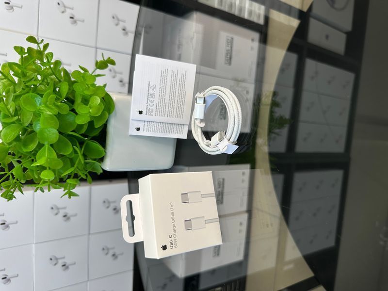 Кабель живлення USB-C to USB-C (1 м) 60W білий 5896 фото