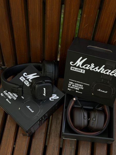 Безпровідні навушники Marshall Major V Коричневий 10 фото